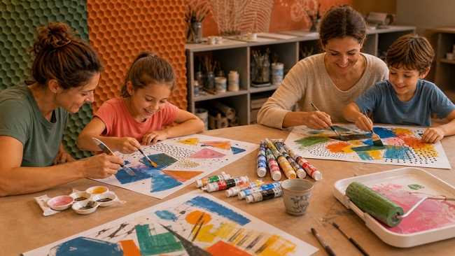 3ème trimestre, Parent/Enfant : 13h30 à 15h30, 10 séances pour créer autrement